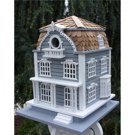 HOME BAZAAR Home Bazaar HB-2031 Sag Harbor Birdhouse - Signature Series Blue with Mansard Roof HB-2031